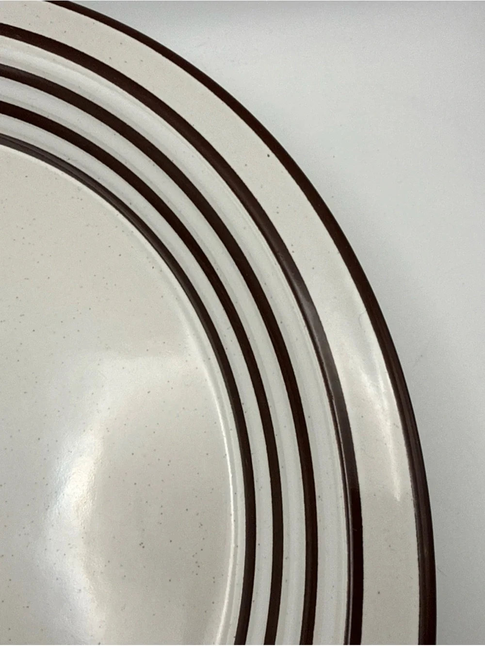 Vintage Back Serve Endura by Wellin Handpainted Round Plate Platter 12
